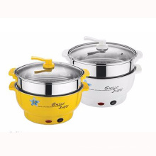 Eco-friendly Stainless Steel Cookware Steamer Pot Electric Stew Pot With Glass Lid